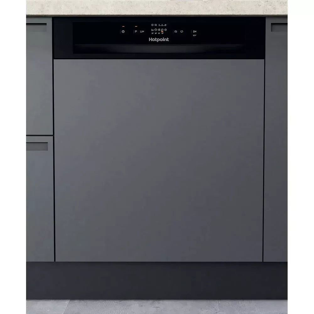 Hotpoint HBC2B19 UKN 60cm Semi-Integrated Dishwasher 13 place settings, 5 Progs