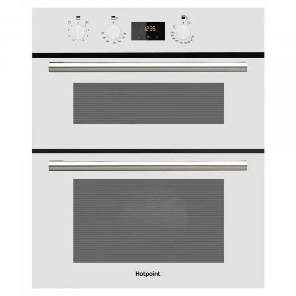 Hotpoint DU2540WH Built-Under Double Electric Fan Assist Oven, Top Oven & Grill