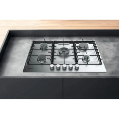 Hotpoint PPH75PDFIX - 73cm wide - 5 Burner Gas Hob with WOK Burner in St/Steel