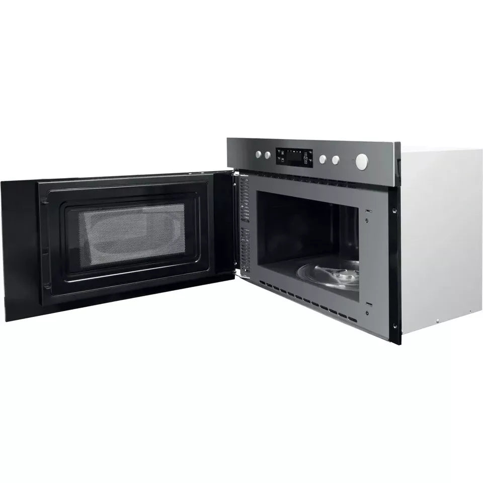 BRAND NEW Hotpoint MN314IXH Built-in 22L Microwave Oven Wall Cupboard Mountable