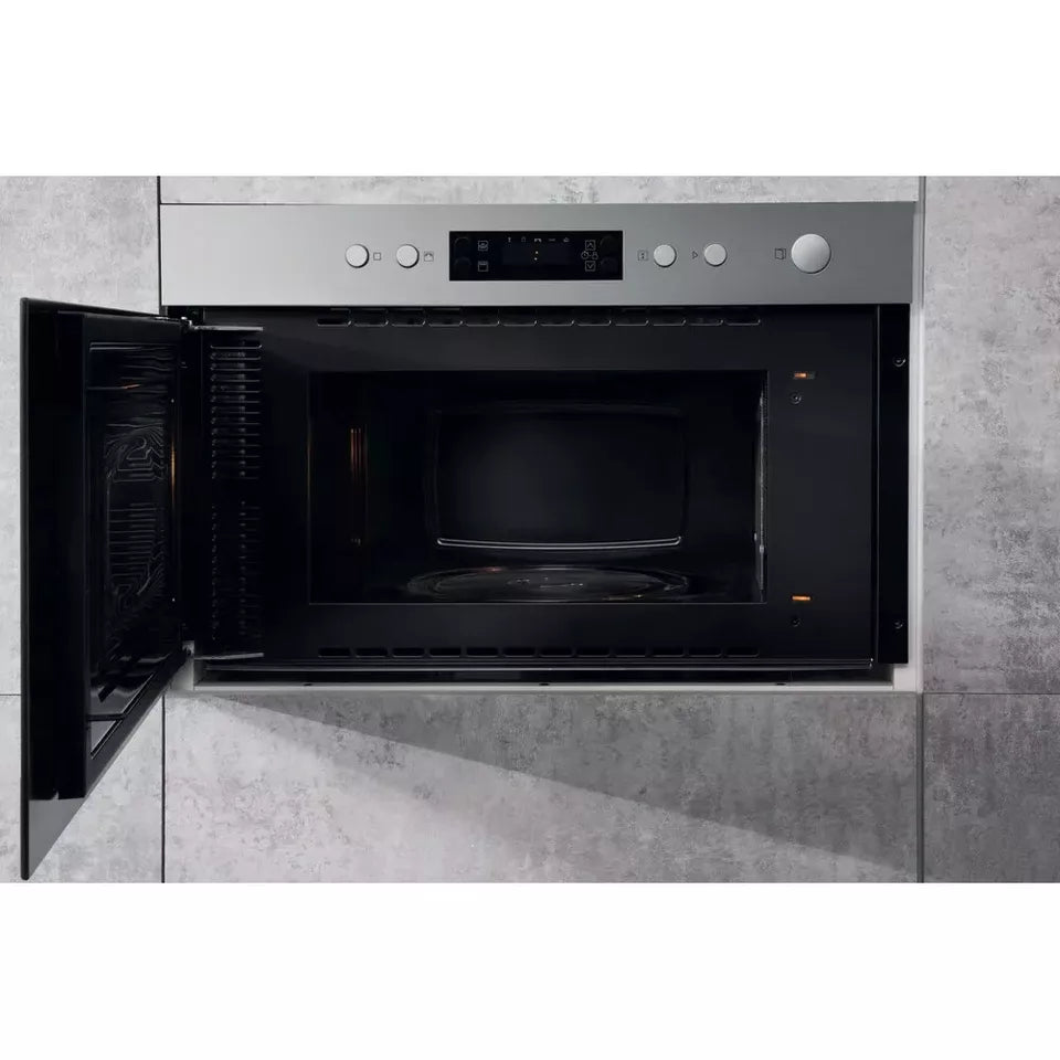 BRAND NEW Hotpoint MN314IXH Built-in 22L Microwave Oven Wall Cupboard Mountable