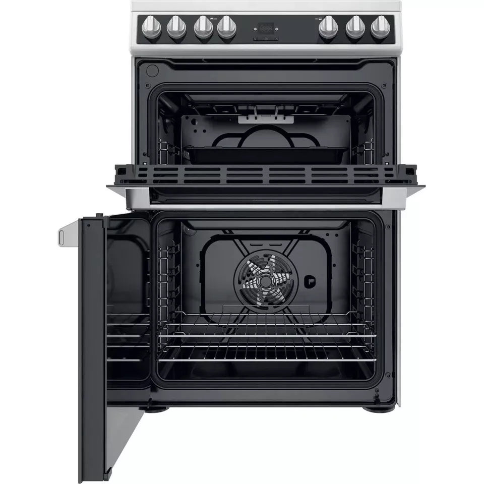 BRAND NEW Hotpoint HDT67V9H2CW 60cm Electric Cooker - Double Ovens, Grill & Hob