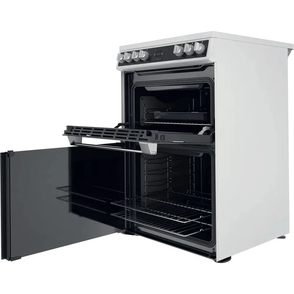 BRAND NEW Hotpoint HDT67V9H2CW 60cm Electric Cooker - Double Ovens, Grill & Hob