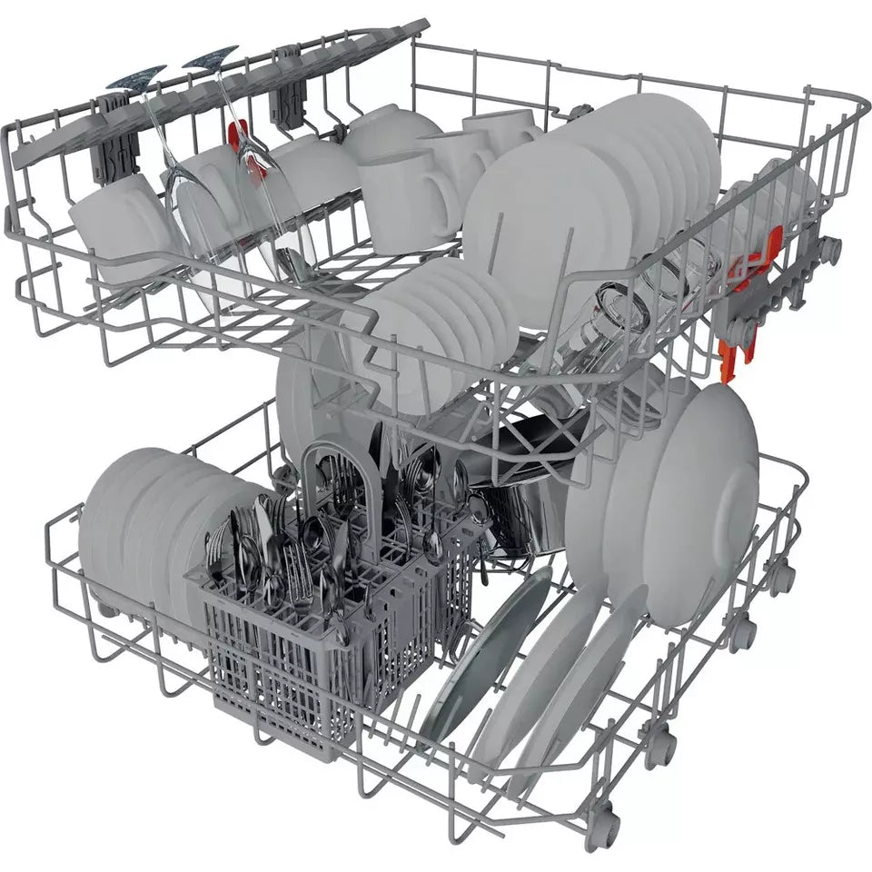 Hotpoint HBC2B19 UKN 60cm Semi-Integrated Dishwasher 13 place settings, 5 Progs