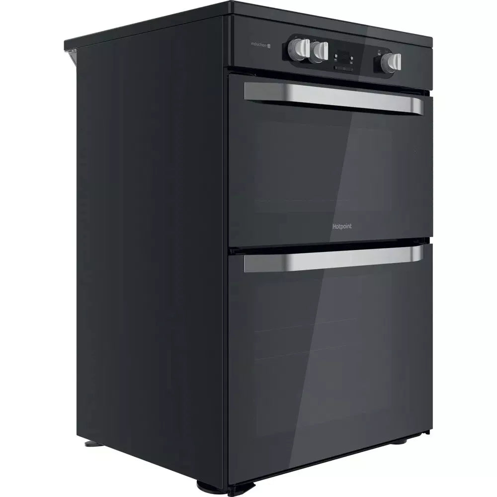 Hotpoint HDM67V9HCW 60cm Electric Cooker - Double Ovens, Grill & Hob