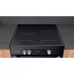 Hotpoint HDM67V9HCW 60cm Electric Cooker - Double Ovens, Grill & Hob