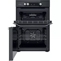 Hotpoint HDM67V9HCW 60cm Electric Cooker - Double Ovens, Grill & Hob