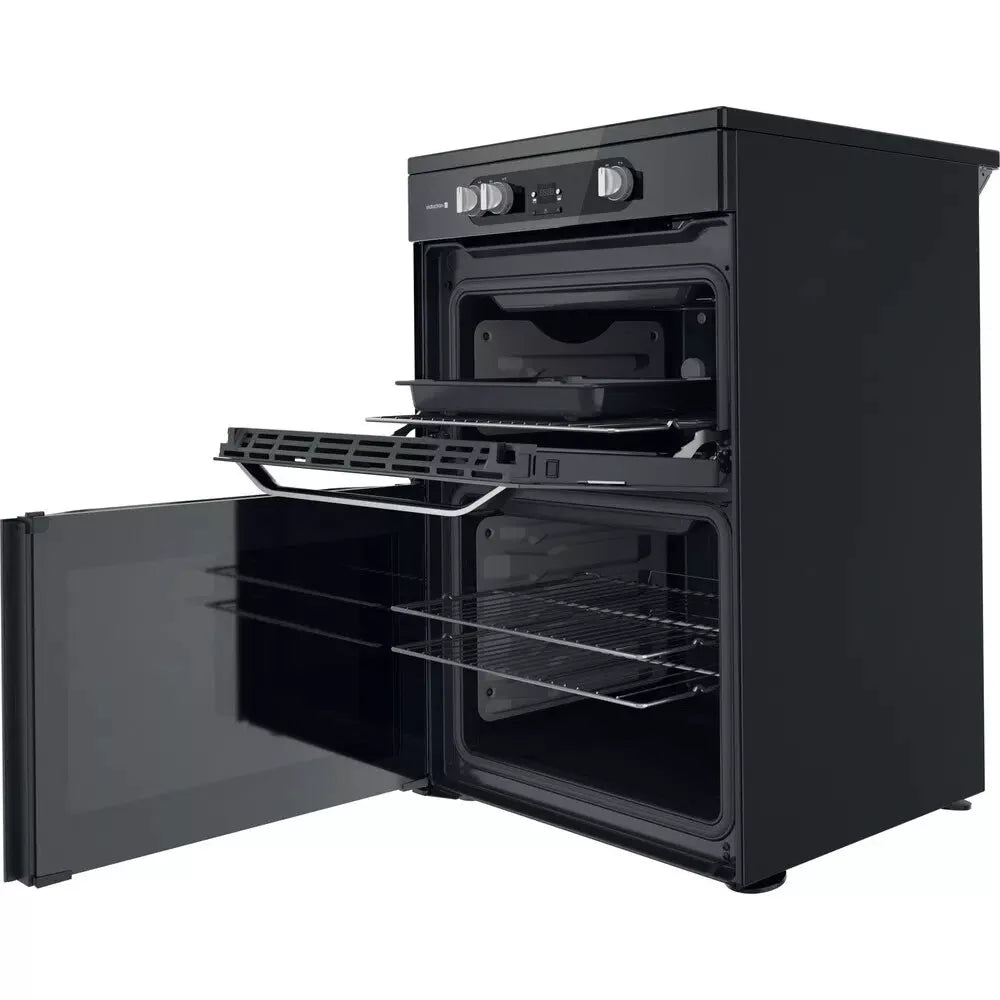 Hotpoint HDM67V9HCW 60cm Electric Cooker - Double Ovens, Grill & Hob